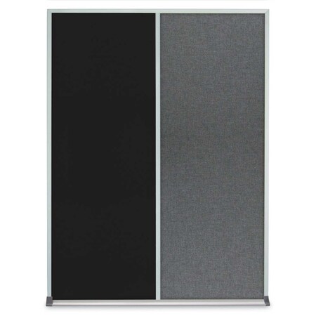 United Visual Products Single Door Radius Corkboard, 36"X36", G UV8002-GOLD-APRICOT